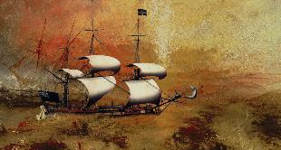 21 - THE SLAVE SHIP, 1840, J.M. TURNER